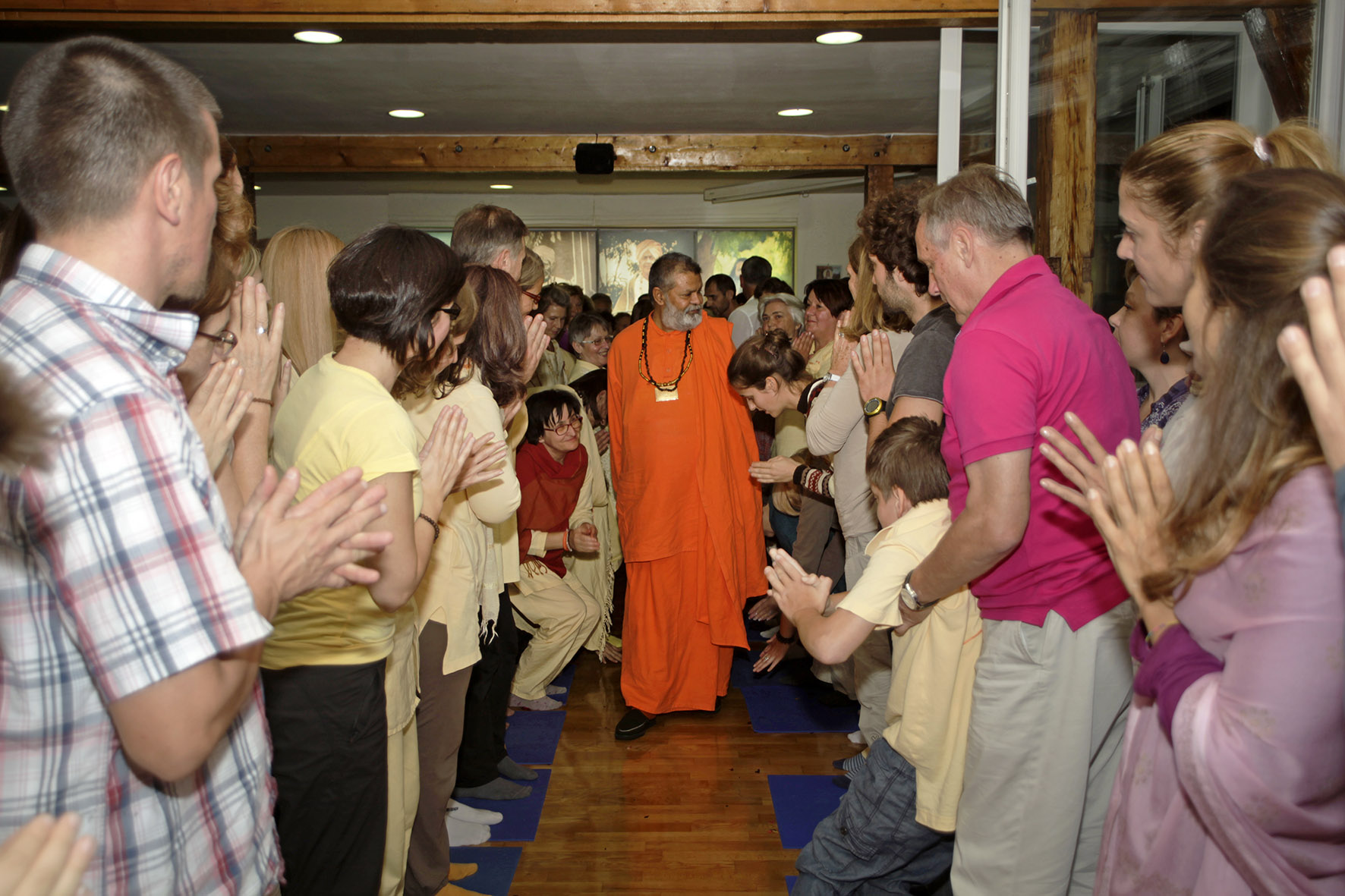 Swamiji visits Sri Devpuriji Ashram in Zagreb, Croatia 